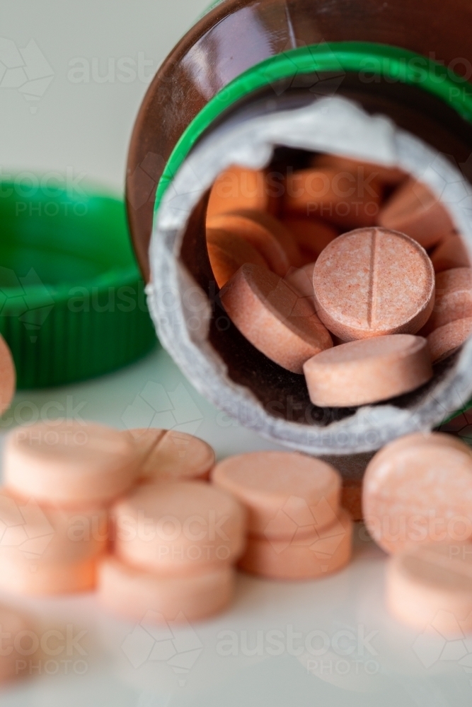 Vitamin c chewable tablets - Australian Stock Image