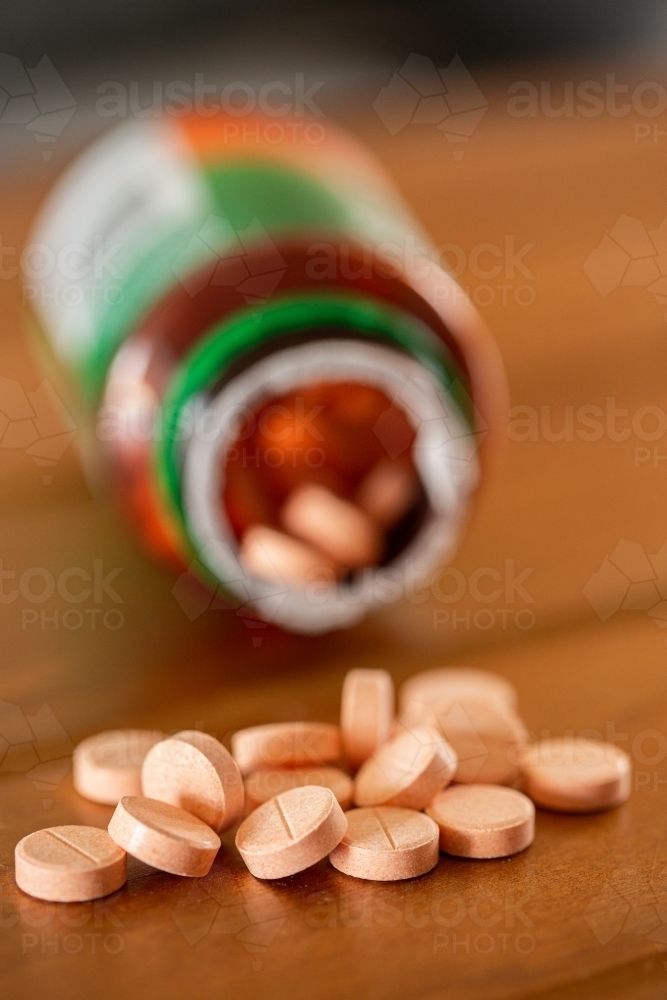 Vitamin c chewable tablets - Australian Stock Image