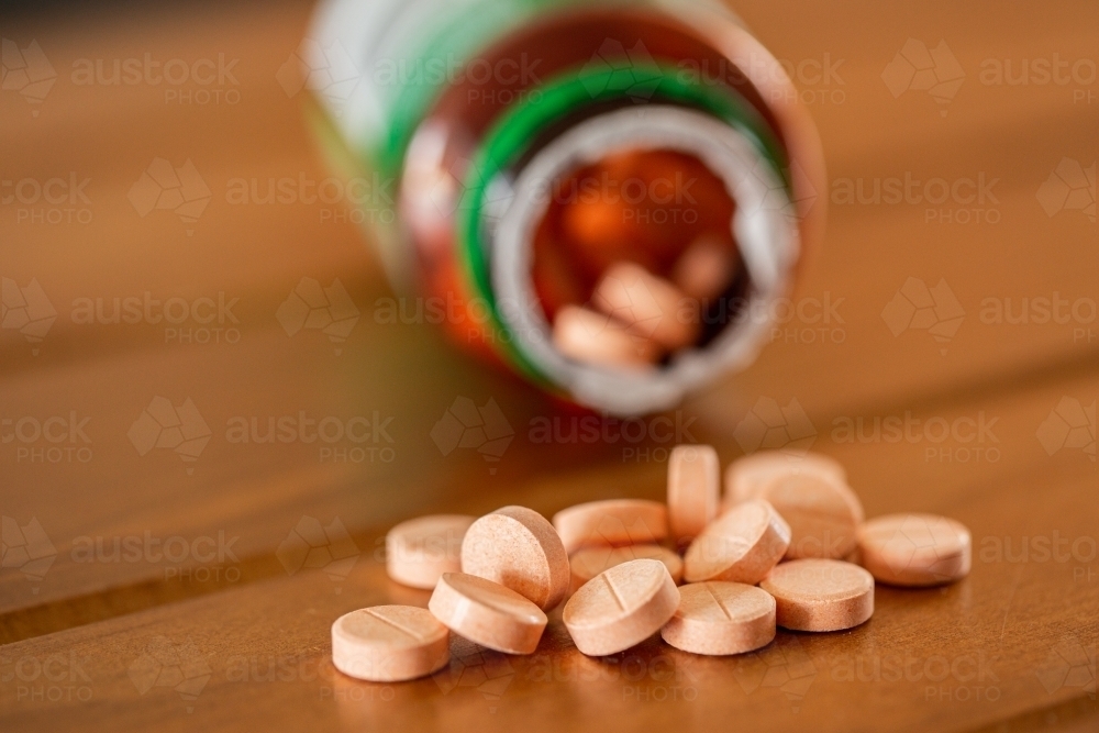 Vitamin c chewable tablets - Australian Stock Image