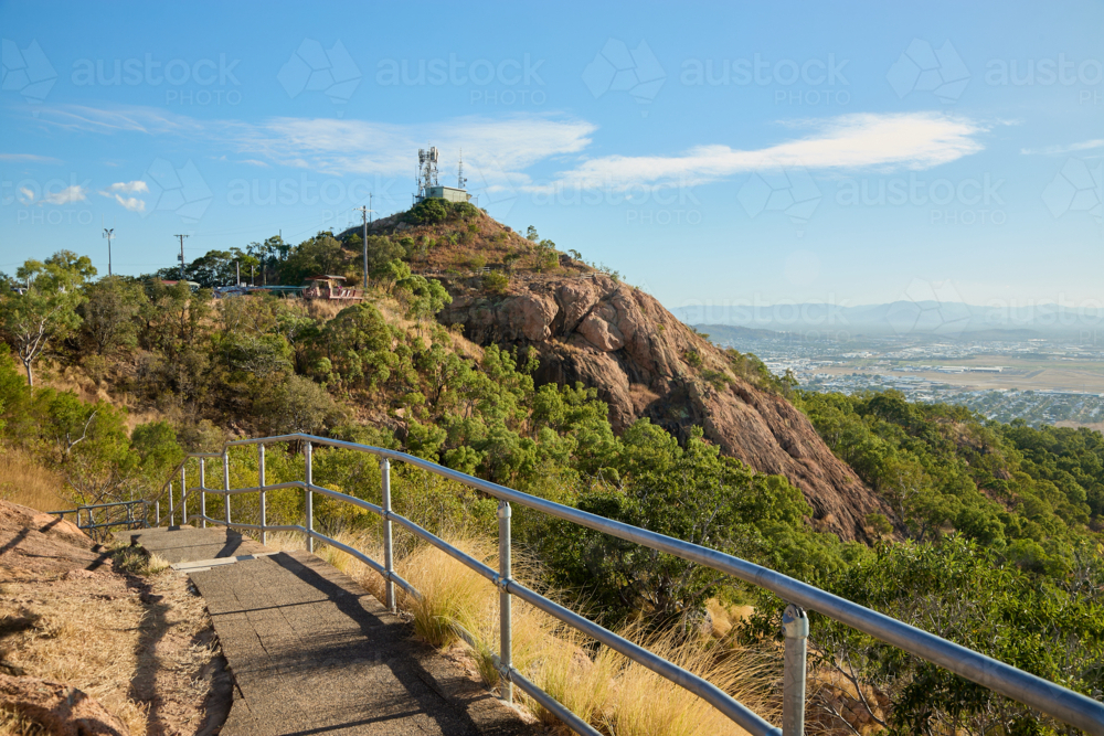 Walking track on Castle Hill, Townsville - Australian Stock Image