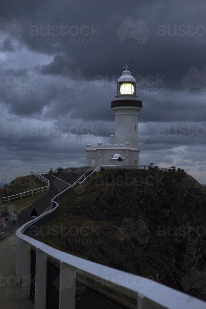 Walkway leading to the lighthouse - Australian Stock Image