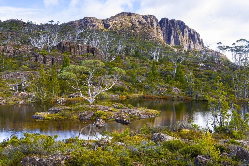 Walled Mountain from The Labyrinth - Australian Stock Image