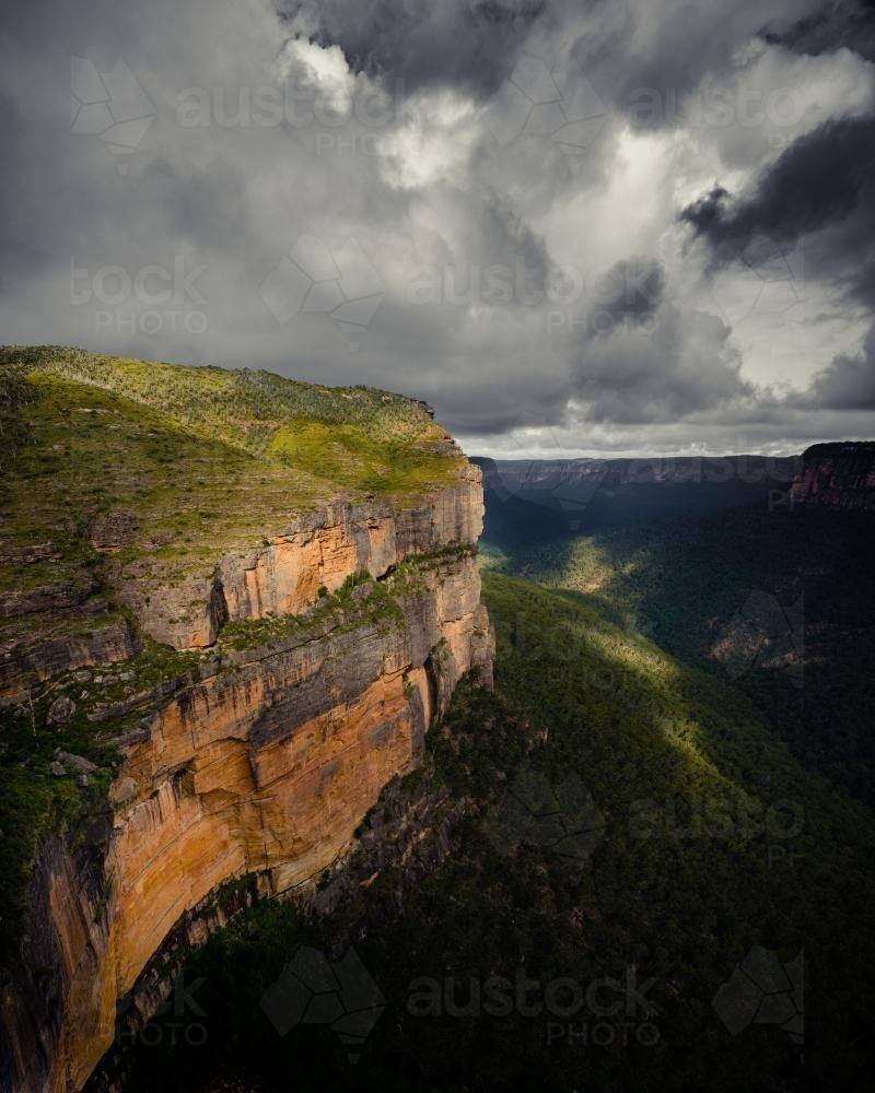 Walls lookout near Mt Wilson in the Blue Mountains National Park - Australian Stock Image