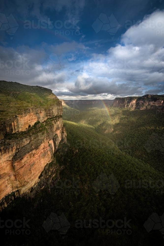 Walls lookout near Mt Wilson in the Blue Mountains National Park - Australian Stock Image