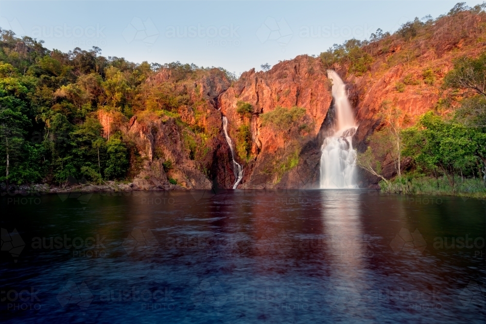 Wangi Falls, Litchfield National Park, Darwin waterfall - Australian Stock Image