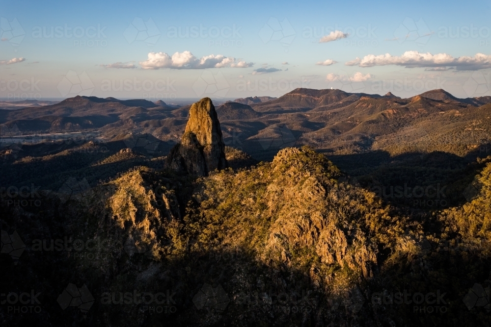 Warrumbungles at Sunset - Australian Stock Image