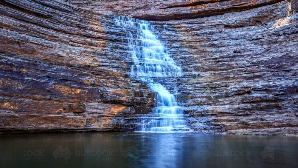 Water flowing through rocky gorge - Australian Stock Image