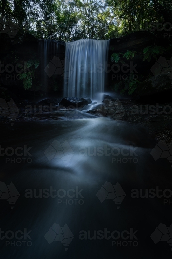 Waterfall flowing - Australian Stock Image