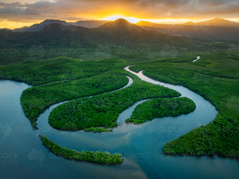 Waterways of the Hinchinbrook Channel - Australian Stock Image