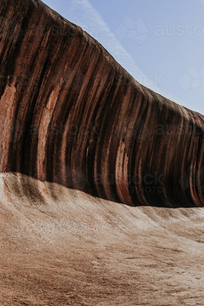 Wave Rock Formation - Australian Stock Image