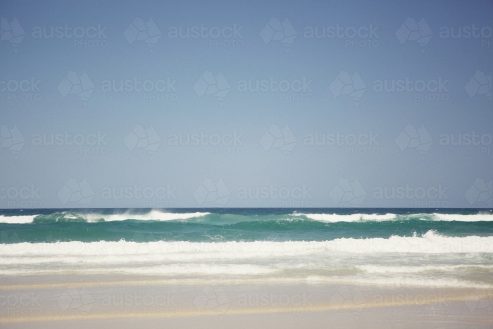 Waves at the Beach - Australian Stock Image