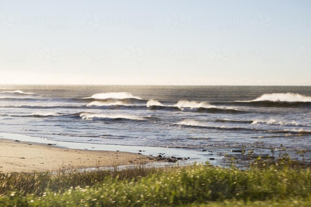 Waves on shore - Australian Stock Image