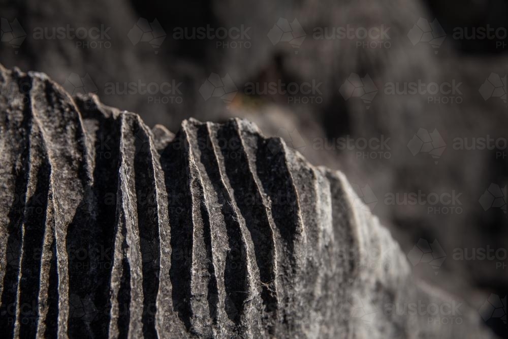 Image of weathering limestone with fluting texture - Austockphoto