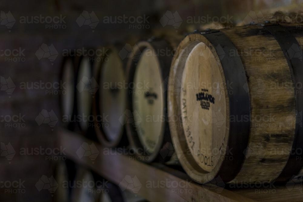 Whisky Barrells - Australian Stock Image