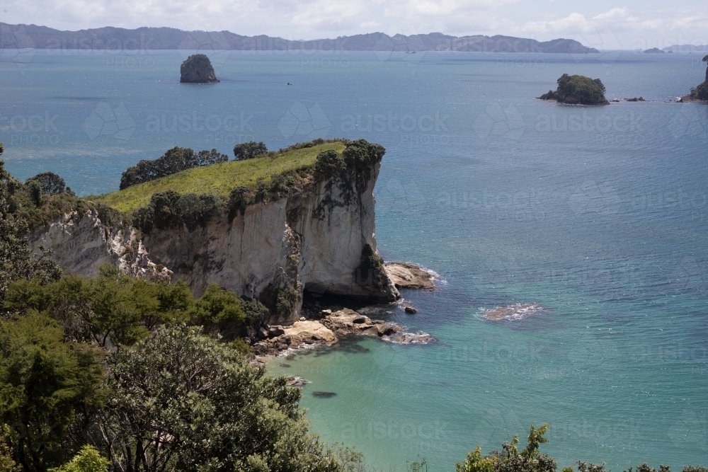 White cliff over sea - Australian Stock Image