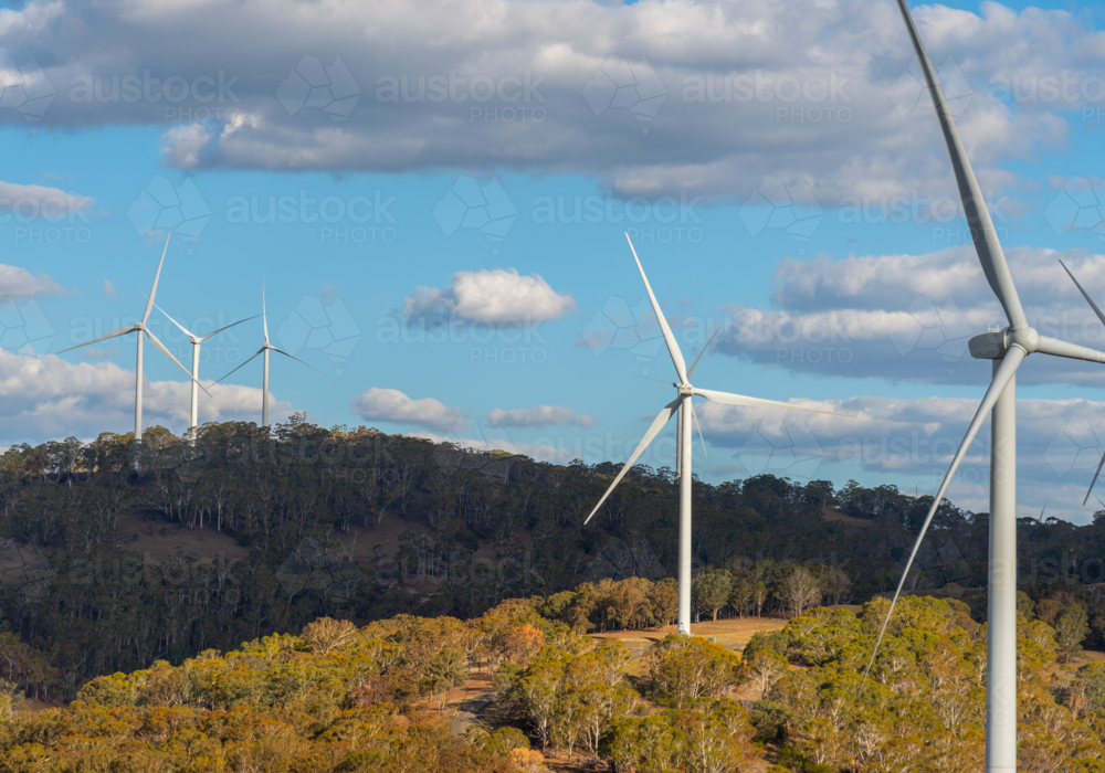 white rock wind farm outside Glen Innes in northern new south wales, australia - Australian Stock Image