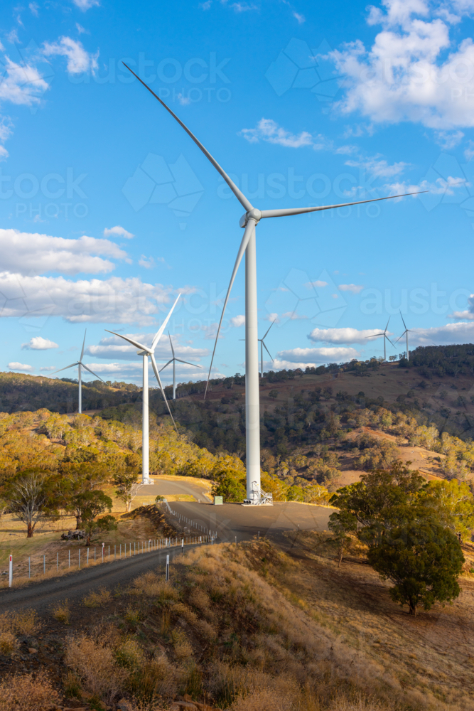 white rock wind farm outside Glen Innes in northern new south wales, australia - Australian Stock Image