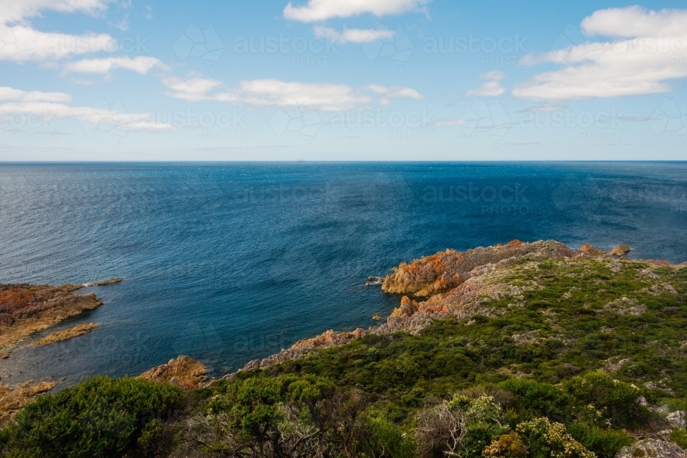 wild coastline scenic of Tasmania - Australian Stock Image