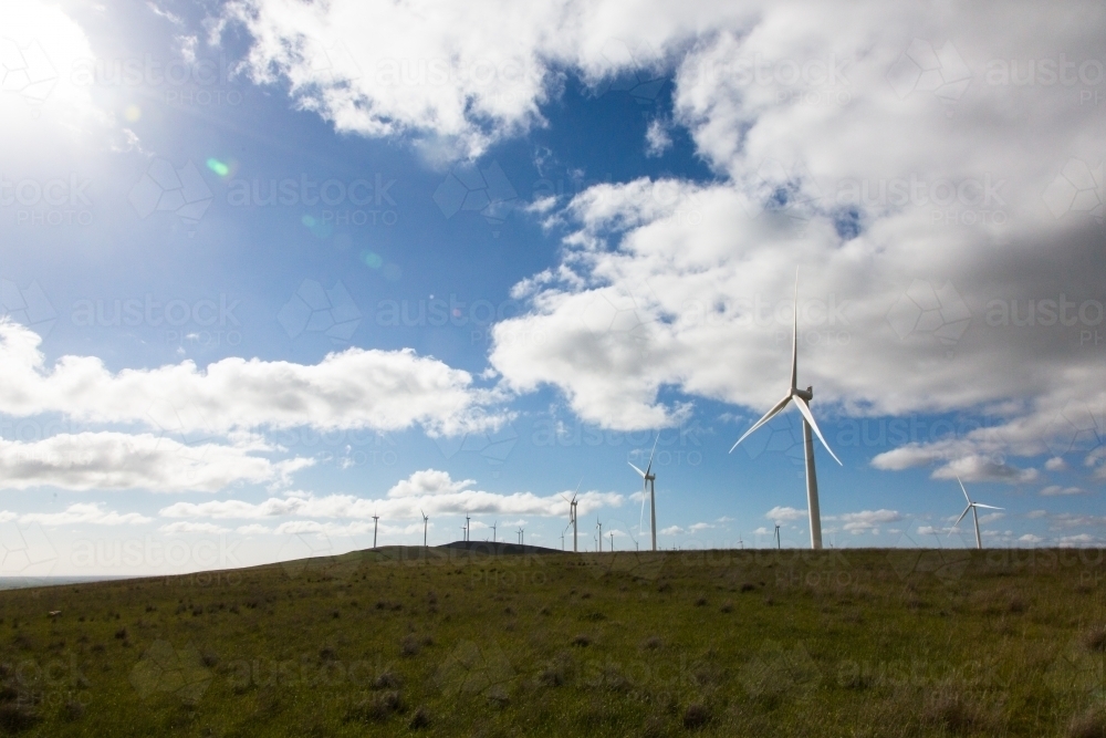 wind turbine at a wind farm - Australian Stock Image