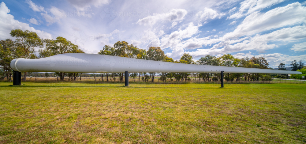 Wind Turbine blade as tourist attraction in Glen Innes, NSW - Australian Stock Image