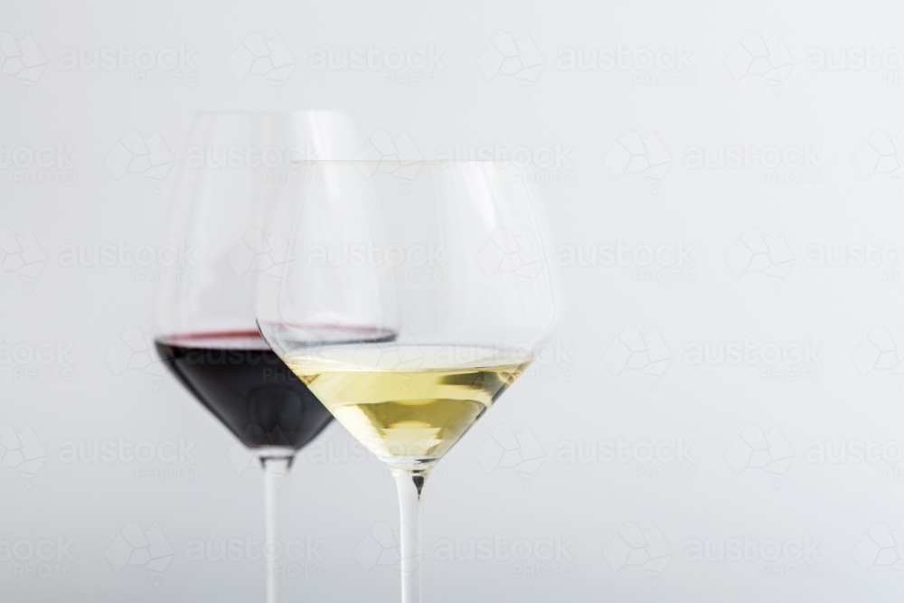 wine glasses  - Australian Stock Image
