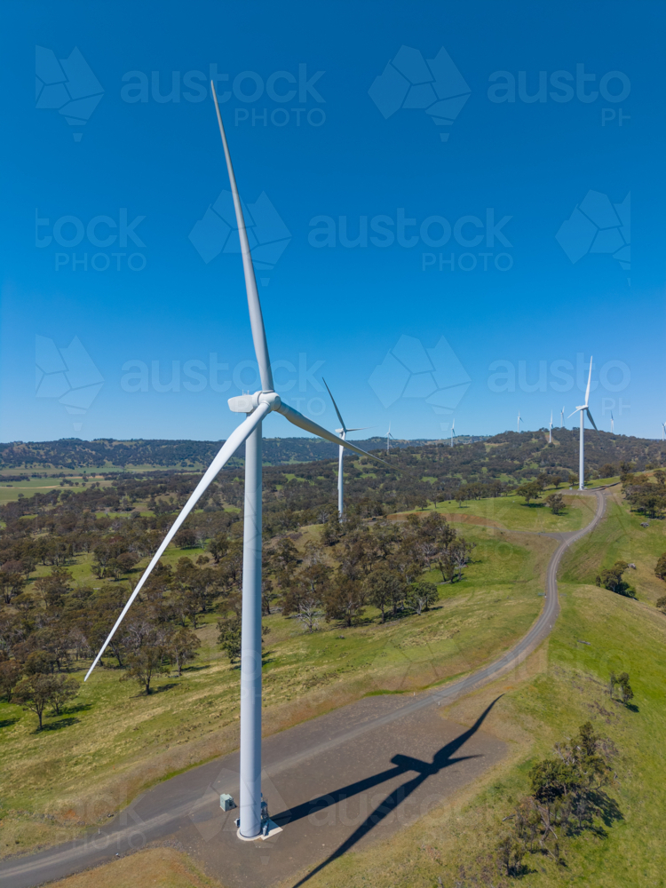White Rocks wind and solar farm near glen innes, new south wales - Australian Stock Image