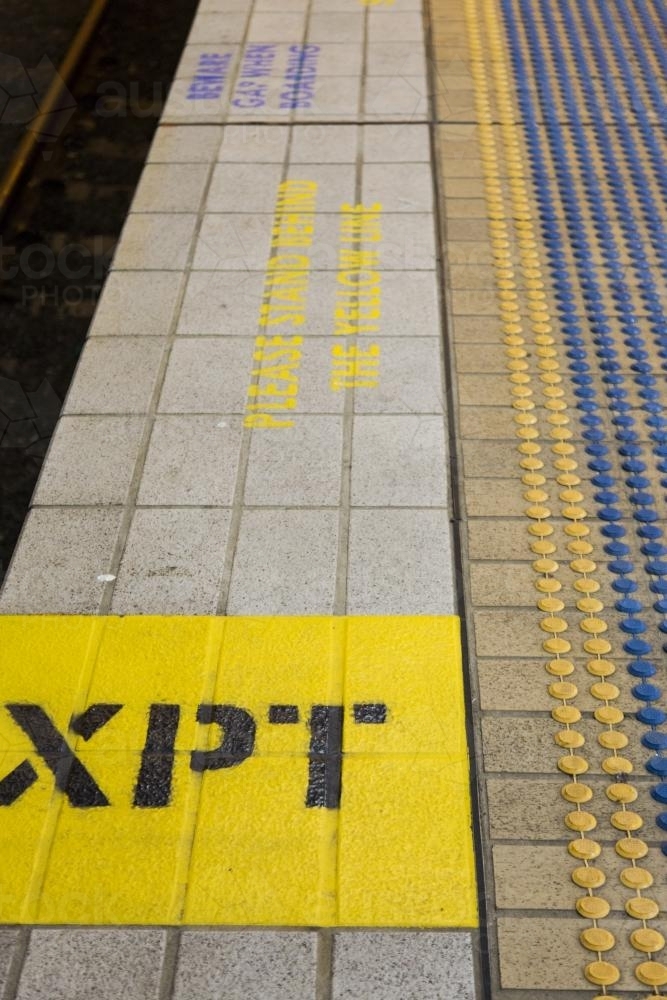 XPT platform at Central Railway Station, Sydney - Australian Stock Image