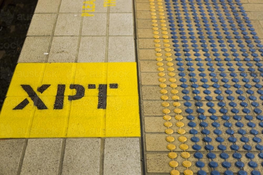 XPT platform at Central Railway Station, Sydney - Australian Stock Image