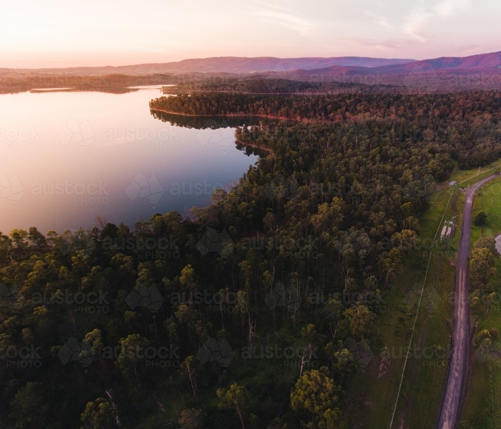 Yan Yean Reservoir - Australian Stock Image