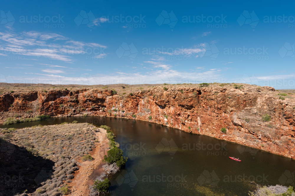 Yardie Creek Gorge in WA - Australian Stock Image
