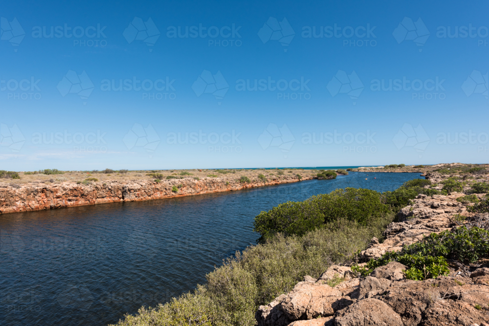 Yardie Creek Gorge in WA - Australian Stock Image