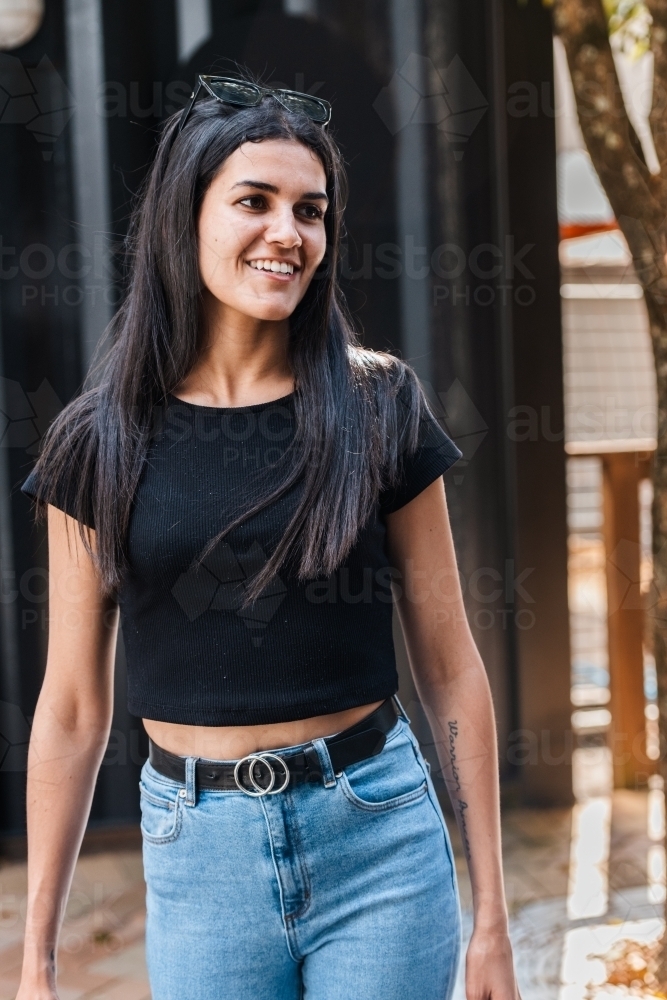 young aboriginal woman - Australian Stock Image