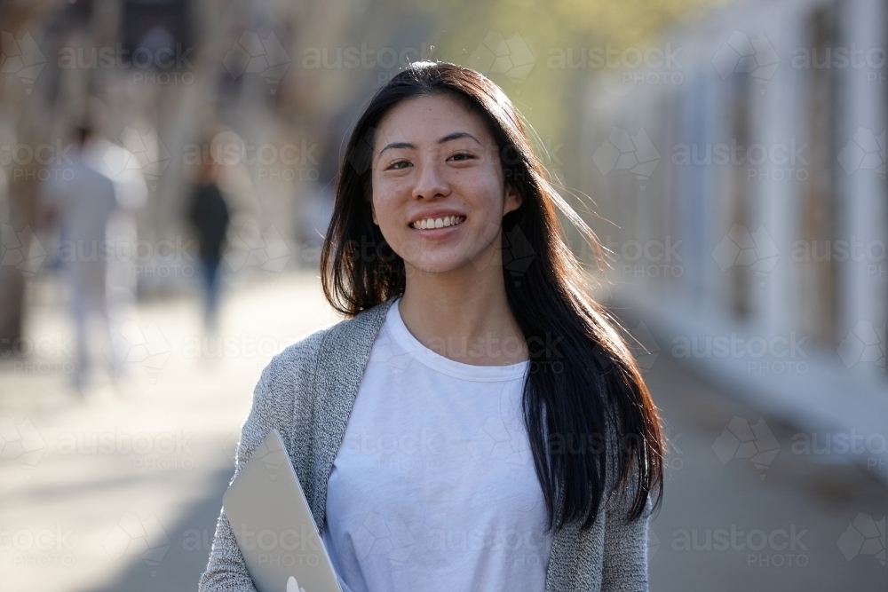 Young Asian female university student - Australian Stock Image