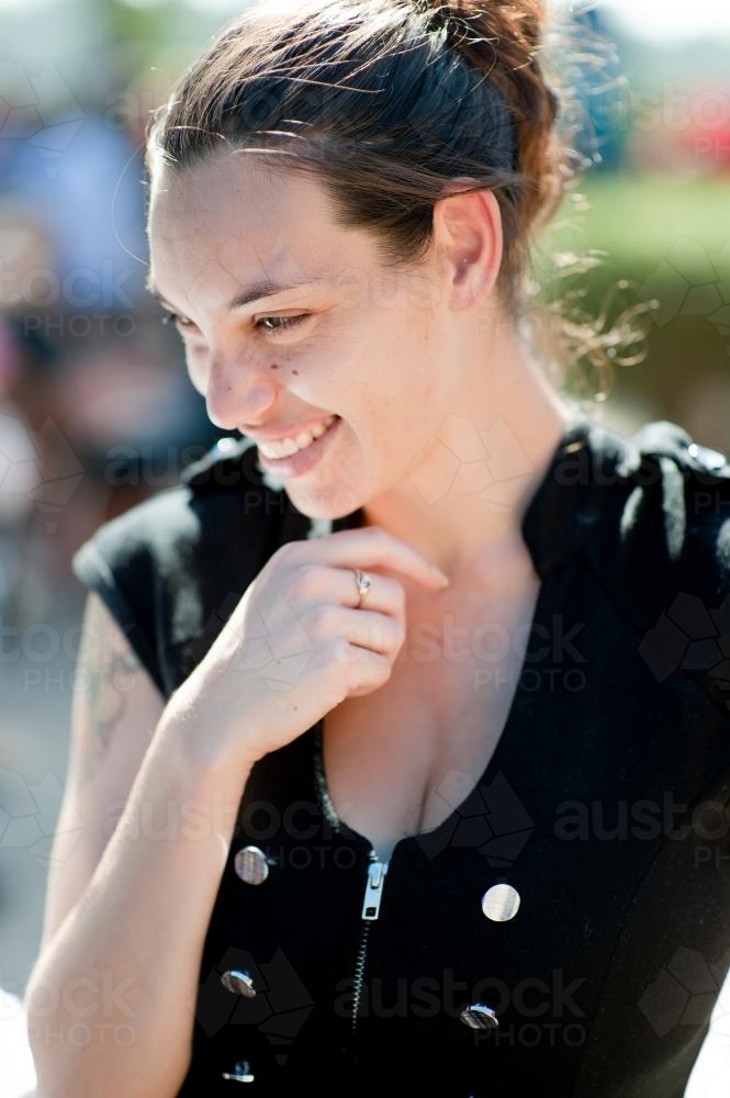 Young Attractive Aboriginal Woman - Australian Stock Image
