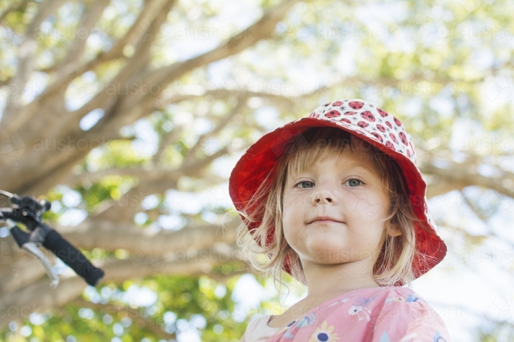 Young girl at a park - Australian Stock Image
