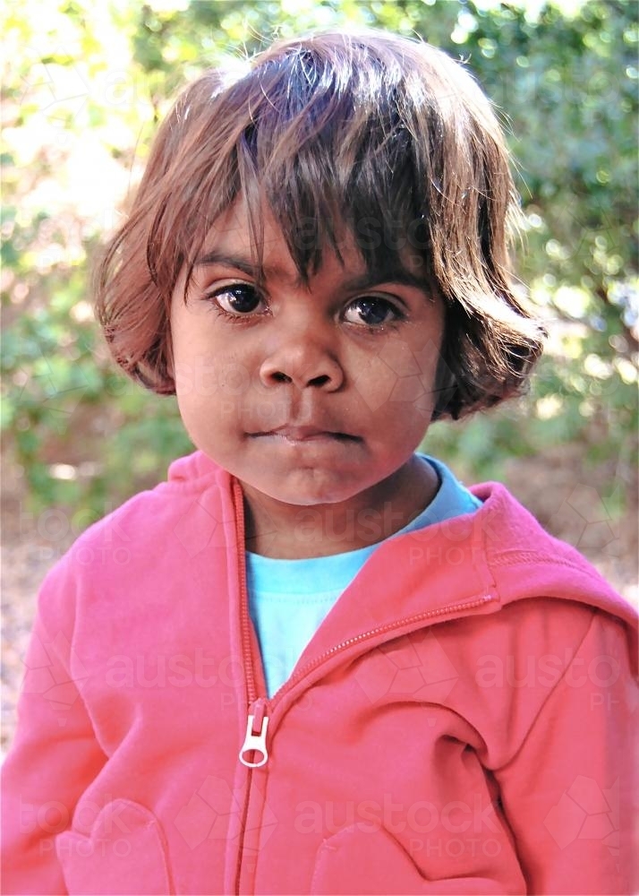 Young indigenous toddler - Australian Stock Image