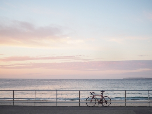 A bike at sunrise