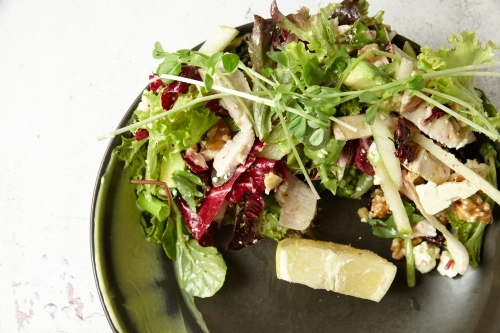 A bowl of green salad - Australian Stock Image