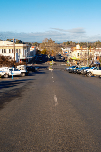 A Country Town Early Morning on a Cool Sunny Day - Australian Stock Image