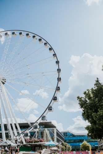 A huge Ferris Wheel against sky