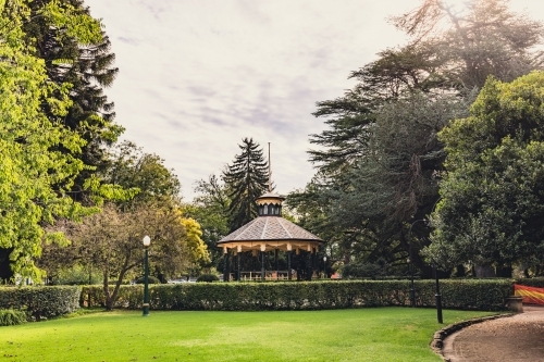 A quiet afternoon at Machattie Park in Bathurst, NSW - Australian Stock Image