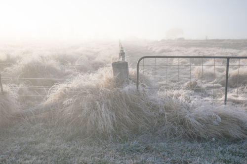 A winter scene in the country - Australian Stock Image