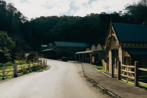 a winters afternoon in Walhalla - Australian Stock Image