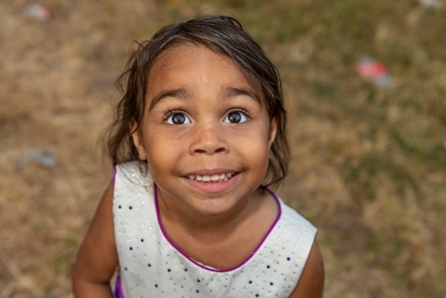 Aboriginal child smiling