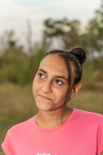 Aboriginal young adult - Australian Stock Image