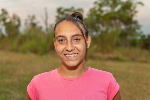 Aboriginal young adult - Australian Stock Image