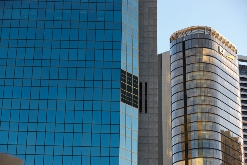 Abstract patterns of buildings and architecture in the city - Australian Stock Image