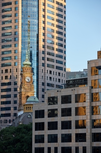Abstract patterns of buildings and architecture in the city - Australian Stock Image