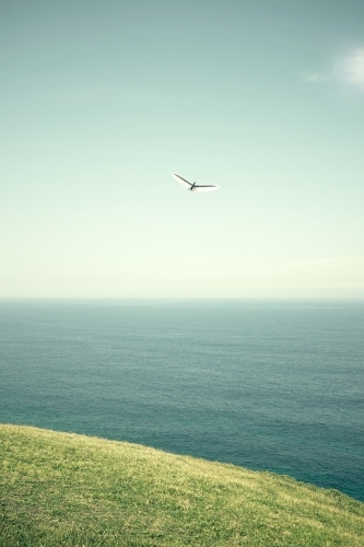 Abstract shapes of a single hang glider - Australian Stock Image