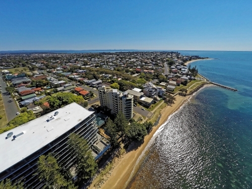 Aerial drone photos of Australian coastline - Australian Stock Image